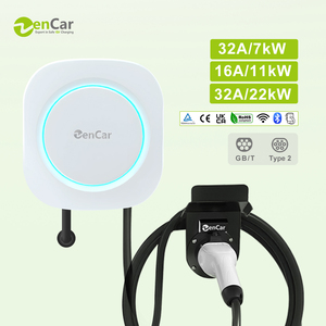 Estación de Carga para Vehículos Eléctricos Zencar 32A EVSE Tipo 2 AC 7KW 11KW 22kW, Cargador de Pared con Control por Aplicación WiFi, Clasificación para Exteriores IP66 - Product Image 1