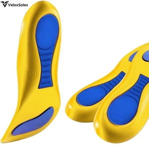 Plantillas deportivas ortopédicas cómodas transpirables Gel silicona hombres mujeres alta absorción de impactos elástica soporte de arco absorbente de sudor - Product Image 2