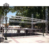 Scène modulaire en aluminium pliable et mobile, capacité de charge de 1000 kg, installation rapide pour les événements de concert en plein air