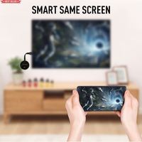 Clé TV sans fil personnalisable avec écran WiFi AC 5G H.265 2.4G 4K, récepteur Airplay Android, double démarrage, adaptateur d'alimentation