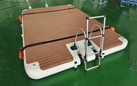Radeau flottant gonflable Super résistant pour Sports aquatiques, plateforme de Dock gonflable antidérapante flottant sur l'eau