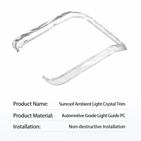 Cadre de lampe de lecture en cristal pour Mercedes-Benz Classe B, Classe C, Classe E, GLC/S, E300L – Décoration et modification de l'ambiance du plafond