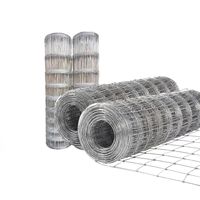 Malla de Granja para Ovejas o Vacas, de Alta Resistencia, con Protección UV y Contra la Oxidación, Fabricada en HDPE, con Alambre de Hierro Perforado y Orificios Cuadrados