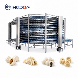 Línea de Congelación Continua a Baja Temperatura para Panecillos Mantou, Fábrica de Alimentos, Congelador Espiral Industrial - Product Image 1