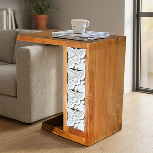 Mesa de Centro con Acabado a Base de Agua, Madera de Teca Sólida Natural, Muebles Modernos para Sala de Estar - Product Image 3