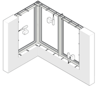 Fenêtre à battant horizontale moderne Deyu 4ème génération en PVC, insonorisée, isolante thermiquement, double vitrage trempé, garantie 3 ans, fabrication en usine