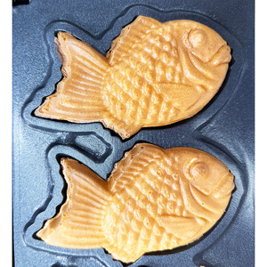 Thiết Bị Làm Đồ Ăn Nhẹ Nhật Bản Máy Làm Bánh Taiyaki Chạy Điện Ý Tưởng Kinh Doanh Nhỏ Máy Làm Bánh Quế Taiyaki 6 Bánh Cá - Product Image 6