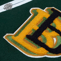 Vente en gros de vestes universitaires pour hommes blouson d'aviateur personnalisé avec broderie en chenille et écusson de logo