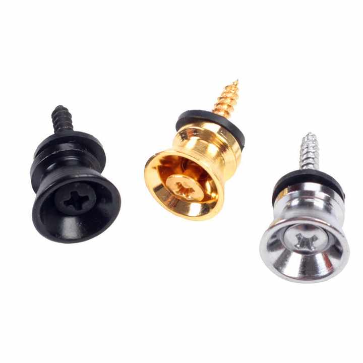 10 Blocchi Cinghia Per Chitarra - Bottoni Antiscivolo In Metallo Per Chitarra E Basso - Colore Oro - Foto 11