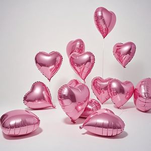 Ballon Cœur Métallique Rouge de 18 Pouces en Gros pour Mariage, Saint-Valentin, Anniversaire - Décoration Individuelle en Forme de Cœur pour Fête - Product Image 4
