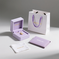 Boîtes en carton rigide avec couvercle et base, en papier, avec logo personnalisé de qualité supérieure pour une image de marque haut de gamme, velours pour ensembles de bijoux