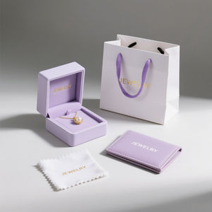 Высококачественный индивидуальный дизайн логотипа для высококачественного брендинга, жесткая картонная основа для бумажных коробок бархат для ювелирных наборов - Product Image 3