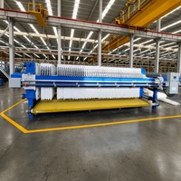 Presse à plaques industrielle pour boues d'eaux usées, machine de déshydratation automatique à plaques et membranes
