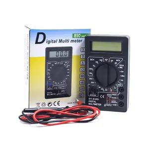 Voltmeter Voltage Ampere Ohm Tester Dcac Ammeter Power Meter Test With Lead Probe Buzzer Digital Mtimeter Dt830d