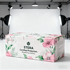 Emballage personnalisé pour masque facial, boîte en papier rigide, boîte à coque dure, boîte d'emballage pour médicaments, boîte de rangement pour fournitures médicales - Product Image 4