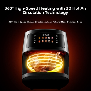 Freidora de Aire de 8L, Horno Visual Inteligente para el Hogar, Modelo con Pantalla Táctil, Freidora de Aire Multifuncional, Freidora Eléctrica - Product Image 4