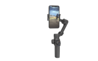 Perche à Selfie Trépied Support Téléphone Stabilisateur Cardan avec Suivi Facial IA Contrôle du Zoom Conception Pliable pour IOS/Android 5.1 2000mAh