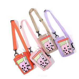 Sac messager créatif et adorable pour enfants, mini sac à <span class=keywords><strong>main</strong></span> porte-monnaie au design personnalisé de tasse de thé au lait mignonne - Product Image 1