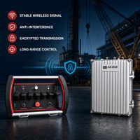Télécommande industrielle de sécurité NOMI005 avec interrupteur de verrouillage/déverrouillage et clé de démarrage d'urgence pour les travaux de chargement