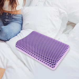 Honeycomb Gel <b>Pillow</b> for Sleeping - Cooling Breathable Ergonomic <b>Neck</b> Support <b>Pillow</b> 3D Gel Grid for <b>Neck</b> Pain Relief - Product Image 4