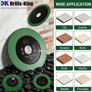 New Arrival 4.5" Turbo Tile <strong>Blade</strong> Diamond Cutting <strong>Blade</strong> Diamond <strong>Saw</strong> <strong>Blade</strong> for Cutting and Grinding Granite Marble Porcelain Tile - Product Image 5