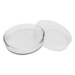 60-120Ml Dikwandige Petrischalen Van Hoog Borosilicaatglas Voor Weefselkweekschotel Met Platte Bodem In Het Laboratorium