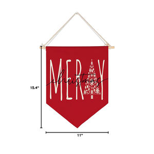 促销圣诞快乐感恩节聚酯帆布壁挂门横幅玻璃纤维旗杆定制标志 - Product Image 3