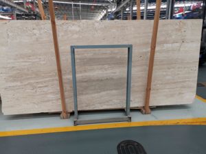 แผ่นหินอ่อนอิตาเลียนไอวอรี่ทราเวอร์ทีนขัดเงา UnionStone ดีไซน์ทันสมัยสำหรับโรงแรม ตกแต่งผนังและพื้นภายในและภายนอกอาคาร-ขายส่ง - Product Image 2