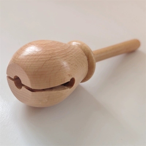 Bloque de Madera Natural con Asa para Jardín de Infancia, Instrumento Musical Educativo para la Primera Infancia, Venta al Por Mayor - Product Image 3
