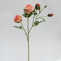 Bouquet de fleurs artificielles en soie, roses blanches réalistes pour mariage, décoration de la maison, fête, cadeau d'événement