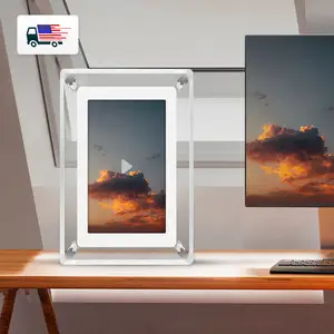 New Design 5 Inch IPS Black Friday Picture Video Hd 1080p Digital Photo Frame Smart Picture Frame 4GB With Battery Buttons