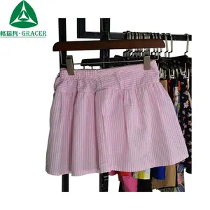 Розовая Женская юбка, б/у одежда в Индии, рассортированные б/у тюки для одежды