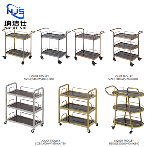 Modern Luxe Hotel Serveren Trolley Bar Kar Roestvrij Staal Voor Eetrestaurant Keuken Home Bar Outdoor School Ziekenhuis Gebruik - Product Image 5