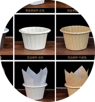 Machine à fabriquer des gobelets à gâteau en papier manuelle, vente en gros, produit des gobelets en papier en forme de tulipe, machine à gobelets à muffins en papier