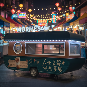 Camión de Comida Totalmente Equipado de Acero Inoxidable, Remolque Móvil para Catering, Servicio de Cerveza, Helados, Café, Dulces y Chips al Aire Libre - Product Image 1