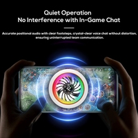 Refroidisseur de téléphone portable magnétique K6 15W avec grande surface de refroidissement, version améliorée Peliter AI, RGB Gaming, en promotion