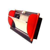 Fenêtre d'admission d'air latérale automatique à gravité avec filtre anti-poussière en PVC pour équipement de ventilation agricole