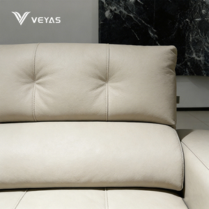Fauteuil inclinable moderne en cuir véritable, écologique, avec télécommande intelligente, ergonomique, ensemble de 3 places, dossier haut et serré, inclinable VY32, moderne et élégant - Product Image 2