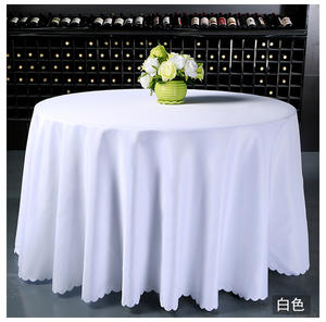Ventes chaudes, nappe moderne bon marché, couleur unie, couleur blanche, pour mariage et banquet - Product Image 1