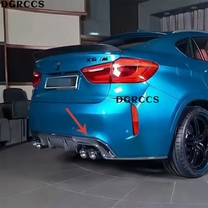 For X5M X6M F85 F86 2015-2018 Haman Style Carbon Fiber Rear Lip Rear Diffuser Bumper Lip - Product Image 5