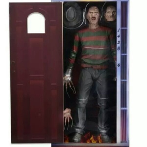 Figura de Acción Auténtica de NECA de 18 Pulgadas, PVC Oficial, de la Película Pesadilla en Elm Street, Escala <span class=keywords><strong>1</strong></span>/4, Freddy vs. Jason - Product Image 1