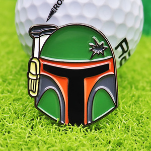 Accesorios de <span class=keywords><strong>Golf</strong></span>, Marcador de Pelota Creativo, Marcador de Posición de Pelota Guerrero Blanco y Negro, Clip para Gorra de <span class=keywords><strong>Golf</strong></span> - Product Image 2
