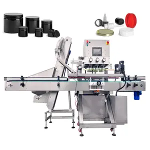 YSCM300 Automatic Plastic Jar Bottle China Made Online Straight Automatic Capper Tin Can Jar Sealing Capping Machine