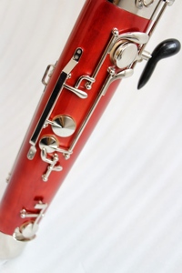 Basson pour enfants de 7 à 11 ans, corps en érable, tonalité Do, clés, supports, bagues et capuchon de protection plaqués argent, à vendre - Product Image 4