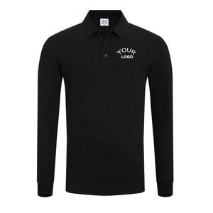 Camiseta Polo de Manga Larga con Logotipo Personalizado, Transpirable, para Trabajo, con Solapa, para Hombre - Product Image 3
