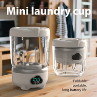 Machine à laver portable avec essoreuse 1,6 L, mini lave-linge portable avec séchage rotatif pour sous-vêtements, chaussettes, maison, camping, voyage