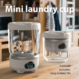 Lavadora Portátil con <span class=keywords><strong>Centrifugadora</strong></span> de 1.6L, <span class=keywords><strong>Mini</strong></span> Lavadora Portátil con Secado Rotatorio para <span class=keywords><strong>Ropa</strong></span> Interior, Calcetines, Hogar, Camping y Viajes - Product Image 1