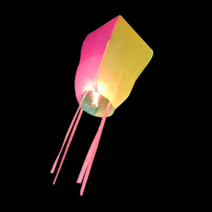 Лидер продаж, заводская цена, небесные фонари, белые огнестойкие бумажные овальные небесные фонари, праздничные желающие Небесные фонари - Product Image 2