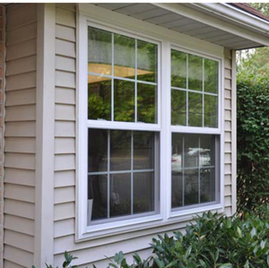 Fenêtre coulissante verticale en <span class=keywords><strong>PVC</strong></span>, simple ou <span class=keywords><strong>double</strong></span> battant, avec écran en verre trempé, insonorisée, pour villa et hôtel - Product Image 1