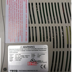 Servomoteur TECO TSTA20C 200W 48V DC 20A, contrôleur de moteur à puissance de sortie - Product Image 1